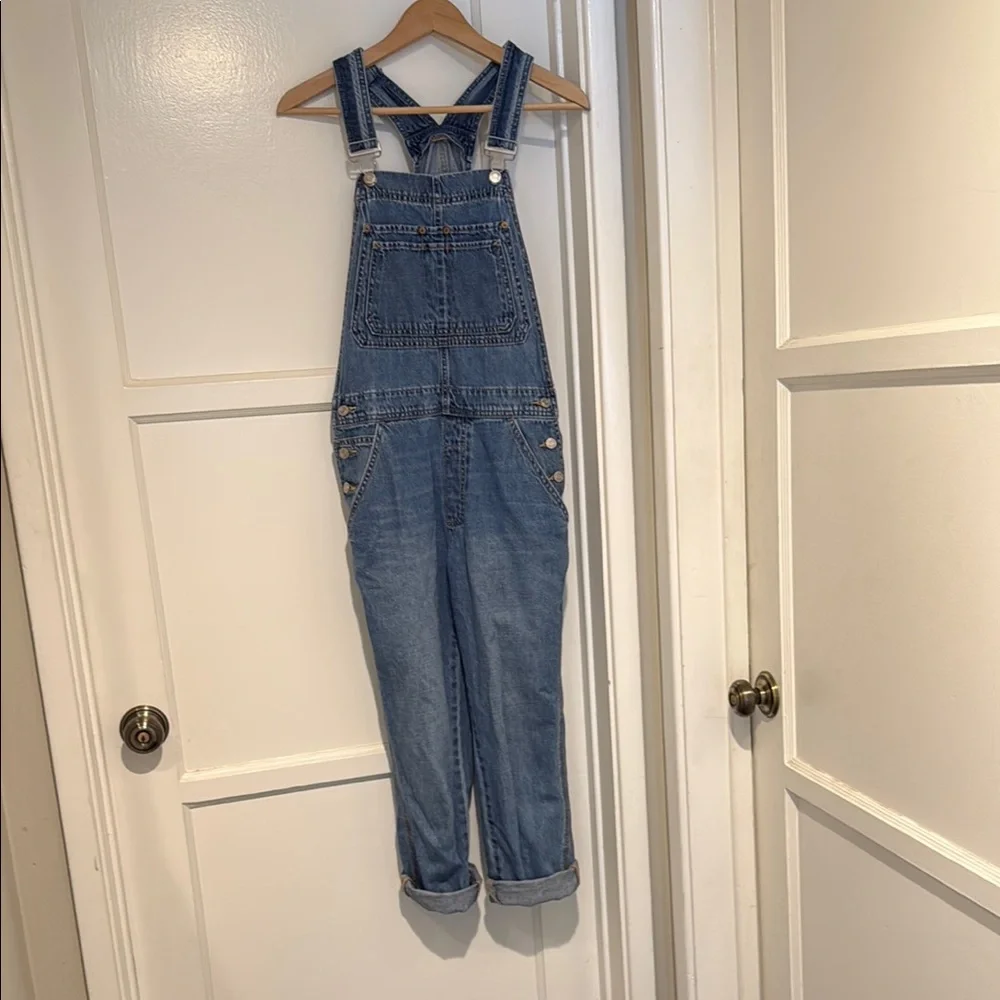 GAP Light Blue Denim Overalls - Picture 3 of 8
